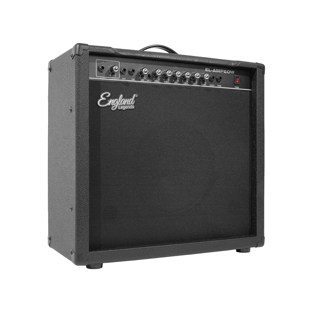 AMPLIFICADOR PARA GUITARRA ELECTRICA DE 60W, EQ BASS, MEDIO Y TREBLE, 2 ENTRADAS JACK 6.3 MM, ENTRADA AUX Y AUDIFONOS - Miniatura 6