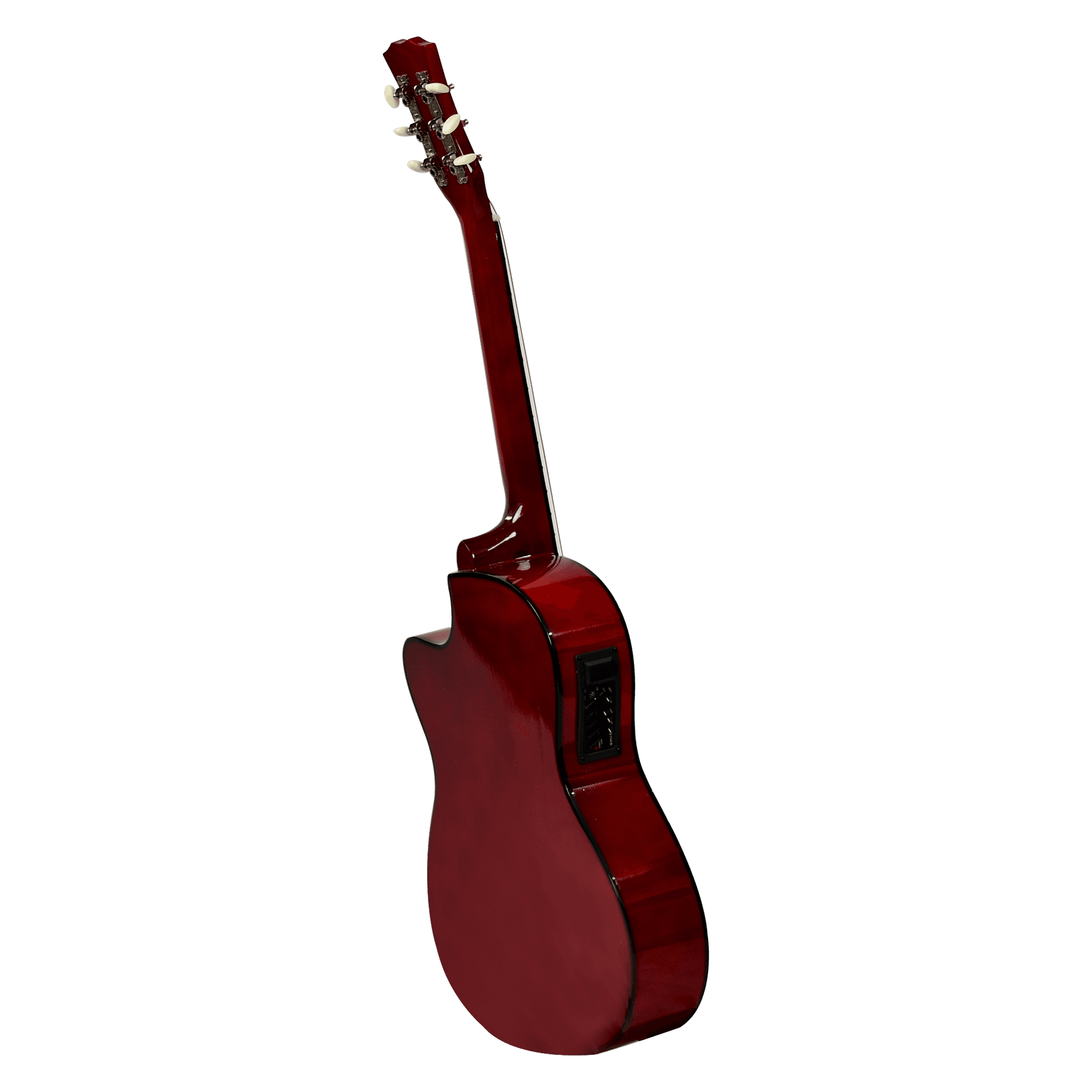GUITARRA ELECTROACUSTCA ESCALA 38", COLOR NATURAL, INCLUYE PREAMP 7545R, BOLSO, SET DE CUERDAS, CORREA, AFINADOR, CABLE - Miniatura 8