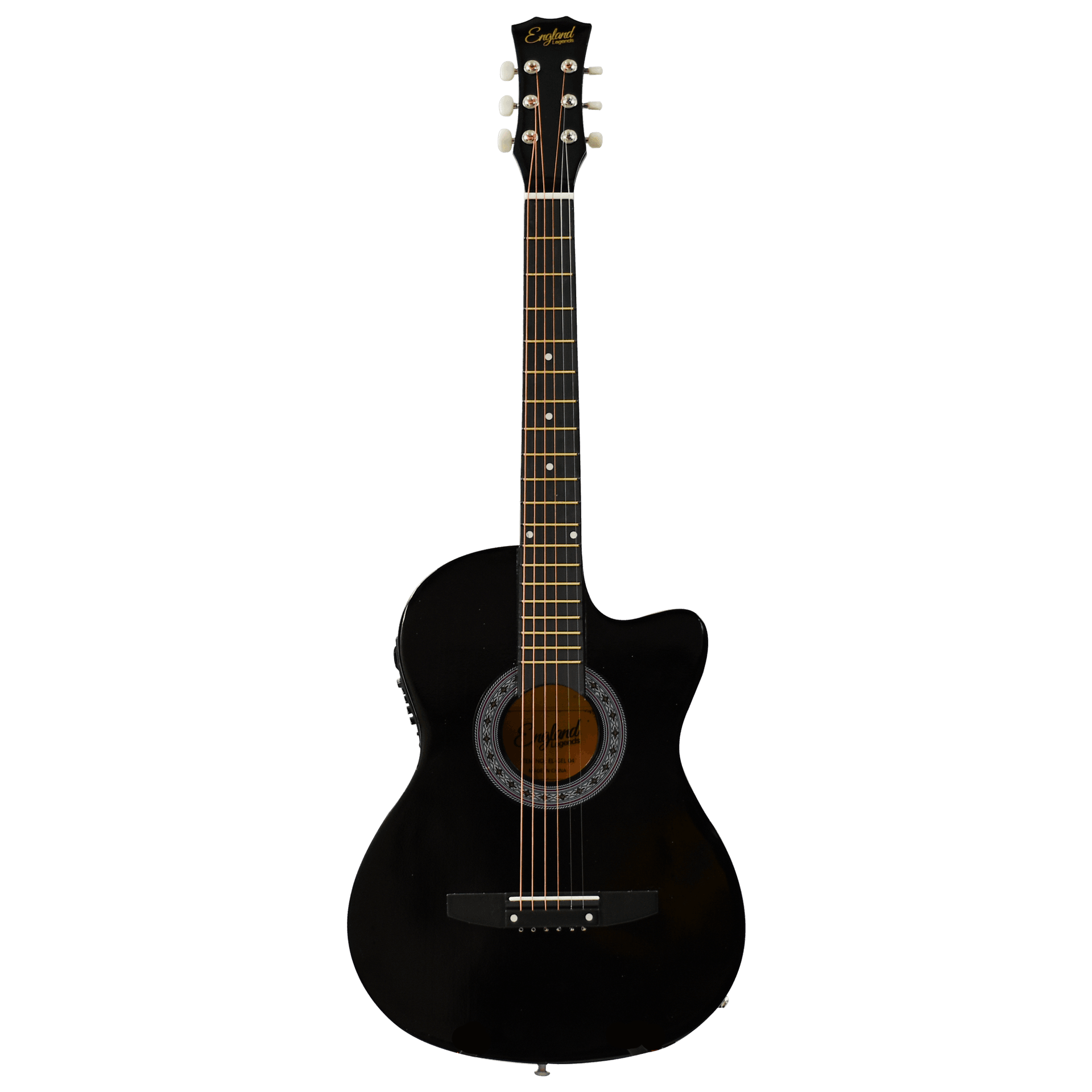 GUITARRA ELECTROACUSTCA ESCALA 38", COLOR NEGRO, INCLUYE PREAMP 7545R, BOLSO, SET DE CUERDAS, CORREA, AFINADOR, CABLE