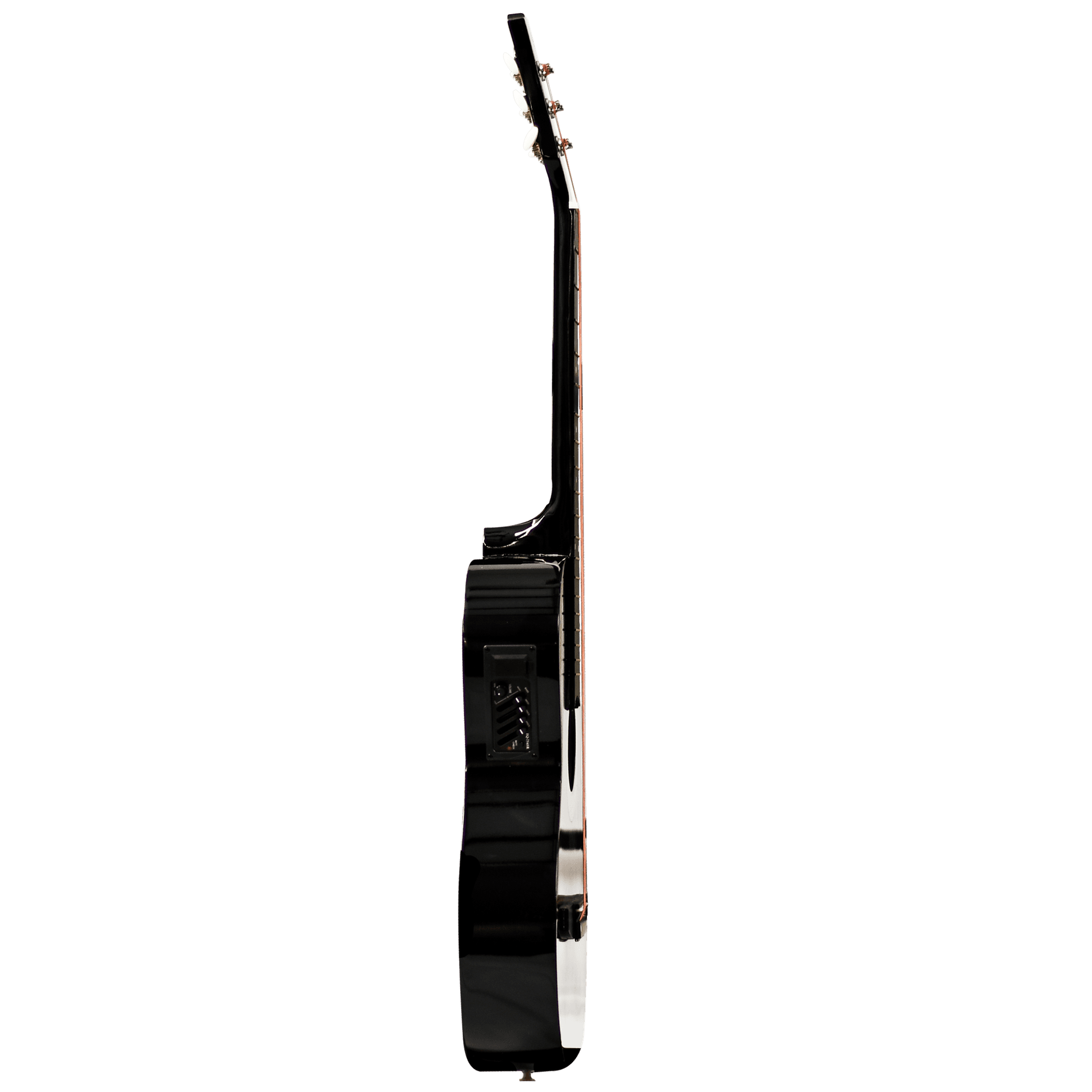 GUITARRA ELECTROACUSTCA ESCALA 38", COLOR NEGRO, INCLUYE PREAMP 7545R, BOLSO, SET DE CUERDAS, CORREA, AFINADOR, CABLE - Miniatura 4