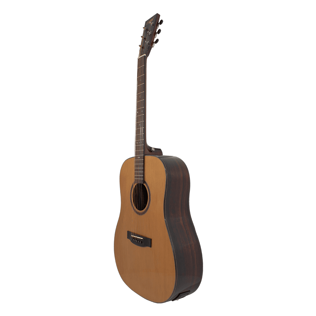 GUITARRA ELECTROACUSTICA 41" COLOR NATURAL, TAPA Y FONDO ABETO MACIZO, LATERALES  EBANO - Miniatura 4