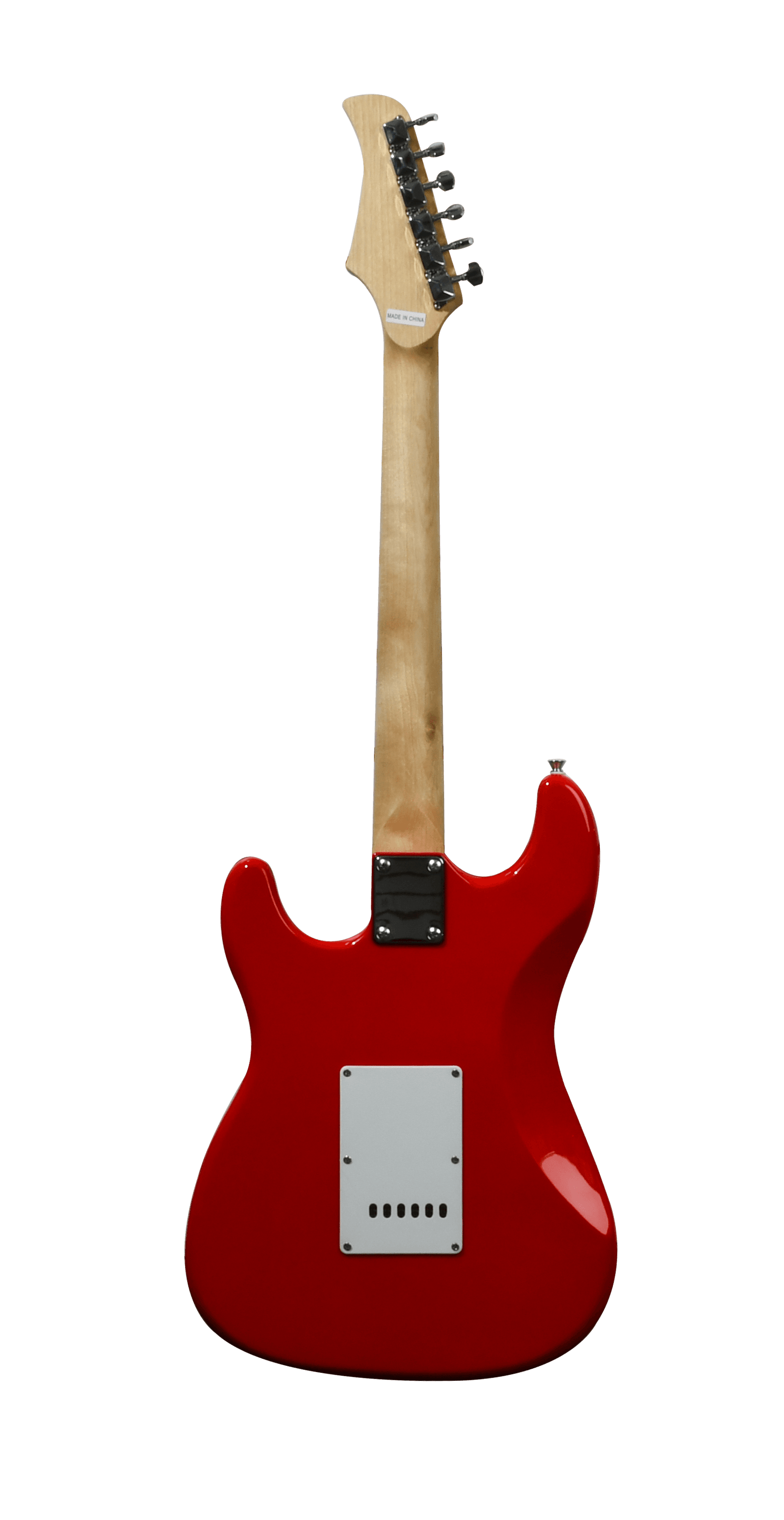 COMBO DE GUITARRA ELECTRICA TIPO STRATOCASTER COLOR ROJO, INCLUYE AMPLIFICADOR DE 10W, CUERDAS DE RESPUESTO, CABLE, CORREA, AFINADOR, BOLSO, SOPORTE - Miniatura 3