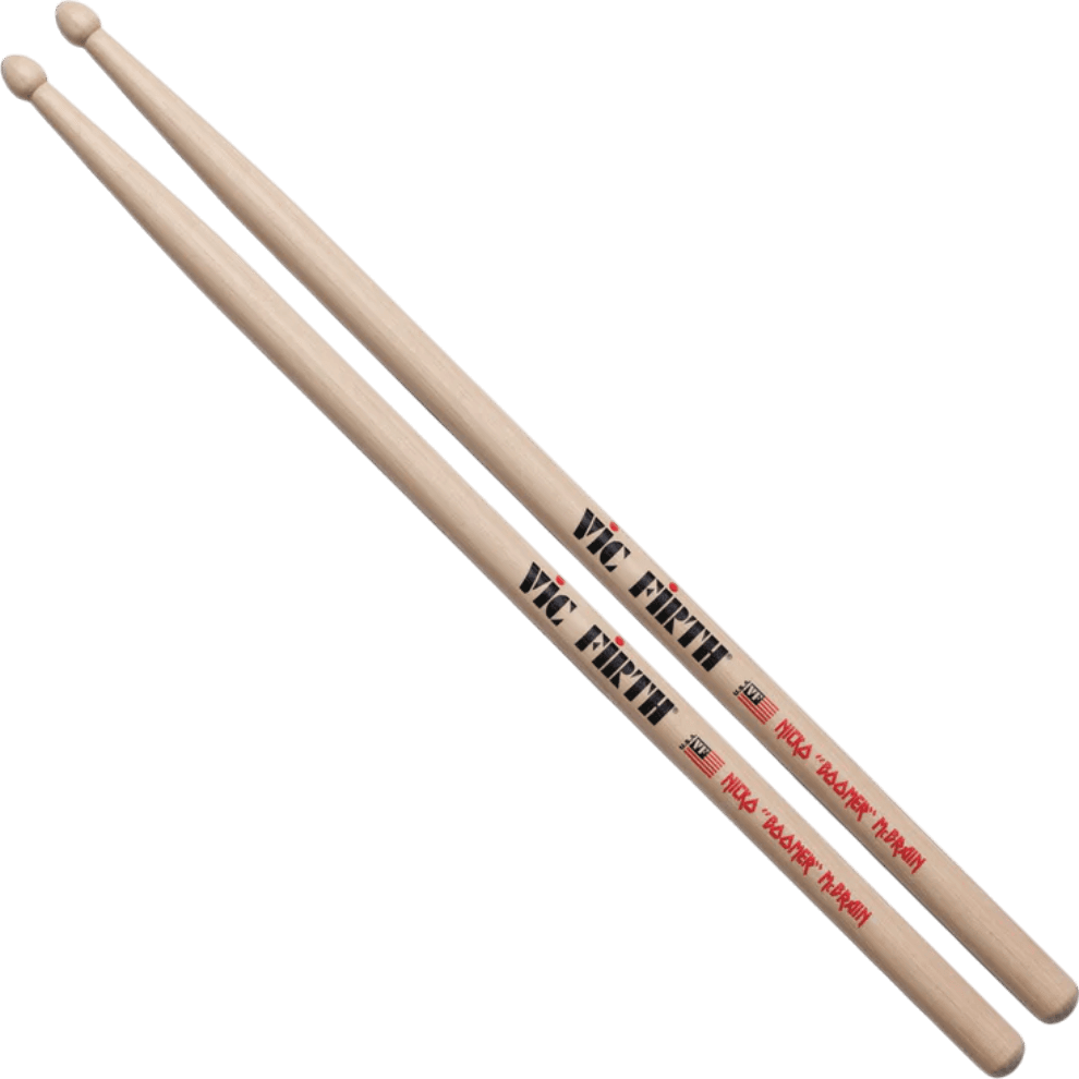 BAQUETA PUNTA DE MADERA, SERIE AUTOGRAFIADA NICKO MCBRAIN - Miniatura 2