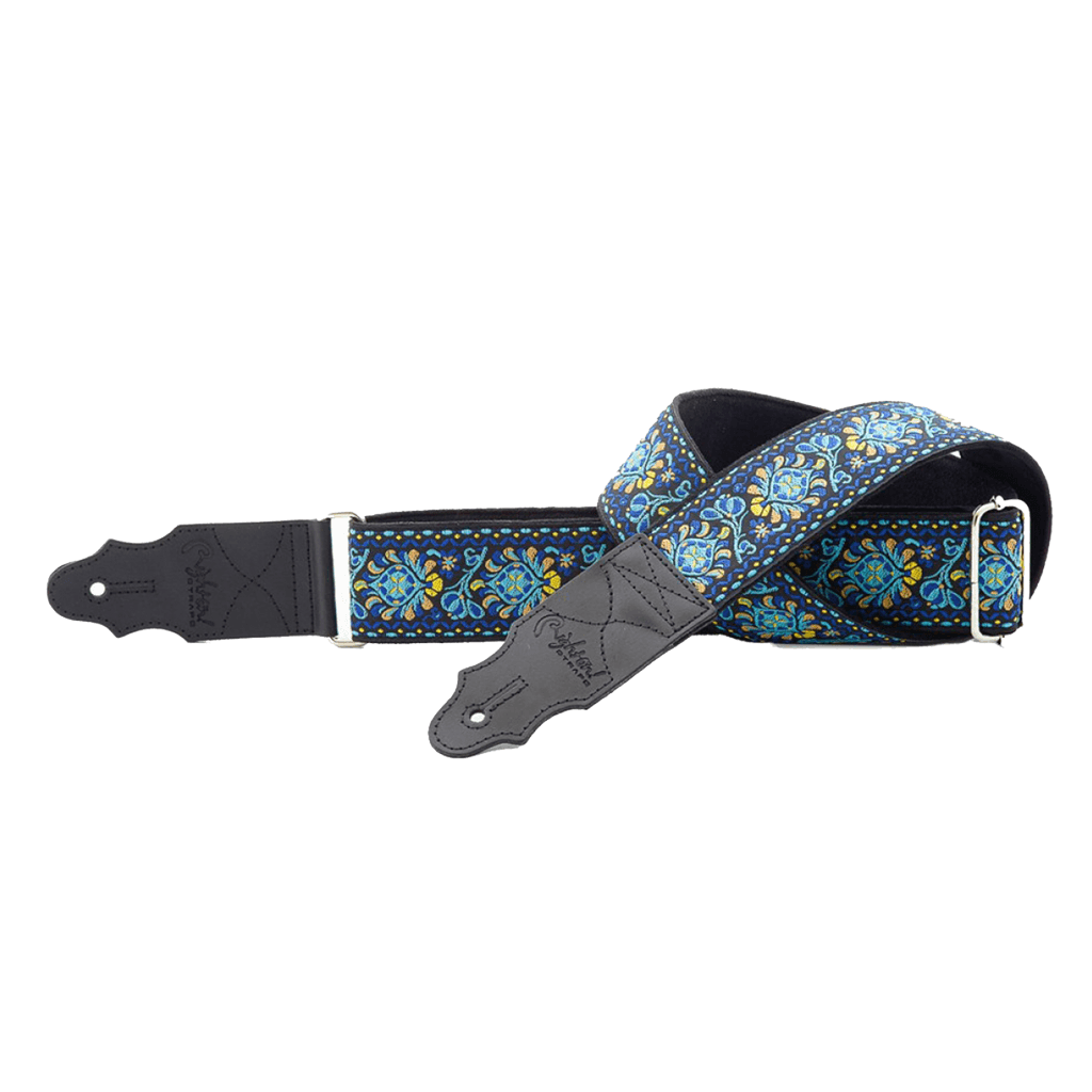 CORREA PARA GUITARRA ELECTRICA TEJIDA MODELO ESTANDAR PLUS, COLOR AZUL,LONG. MAX.150CM