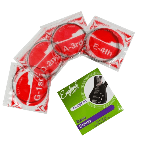SET DE CUERDAS PARA BAJO ELECTRICO DE 4 CUERDAS, ACERO NIQUELADO, CALIBRE 0.45-0.55-0.80-1.00 - Miniatura 3