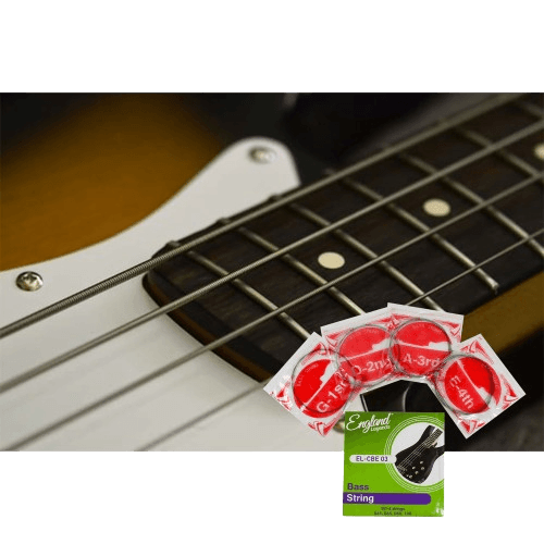SET DE CUERDAS PARA BAJO ELECTRICO DE 4 CUERDAS, ACERO NIQUELADO, CALIBRE 0.45-0.55-0.80-1.00 - Miniatura 5