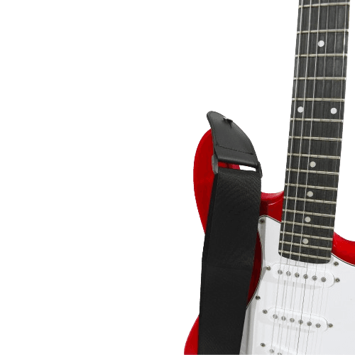 CORREA PARA GUITARRA O BAJO, DE POLIPROPILENO, EN COLOR NEGRO - Miniatura 7