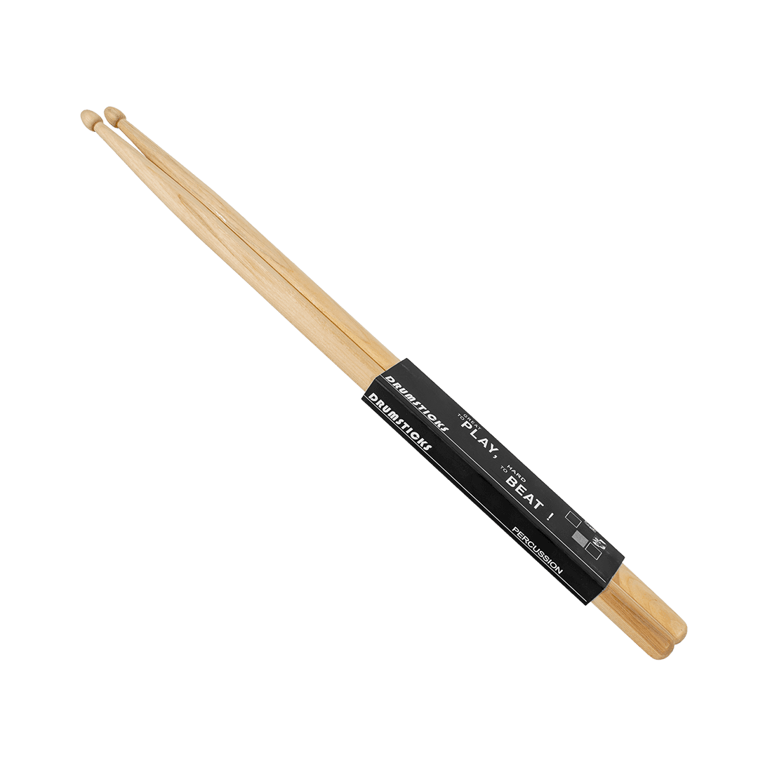 BAQUETA 7A PUNTA DE MADERA, COLOR NATURAL, 395X14MM - Miniatura 2