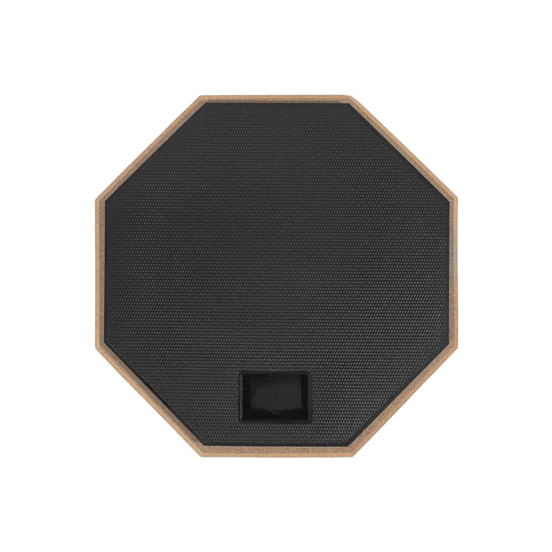 SET DE PRACTICA PARA PERCUSION, PAD 8" COLOR NEGRO, CAUCHO Y MADERA, INCLUYE BOLSO PARA PAD Y SOPORTE TRIPODE DE METAL COLOR NEGRO - Miniatura 2