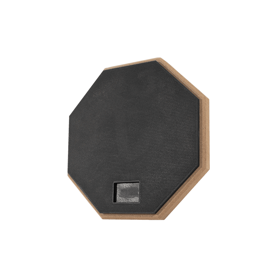 SET DE PRACTICA PARA PERCUSION, PAD 8" COLOR NEGRO, CAUCHO Y MADERA, INCLUYE BOLSO PARA PAD Y SOPORTE TRIPODE DE METAL COLOR NEGRO - Miniatura 4