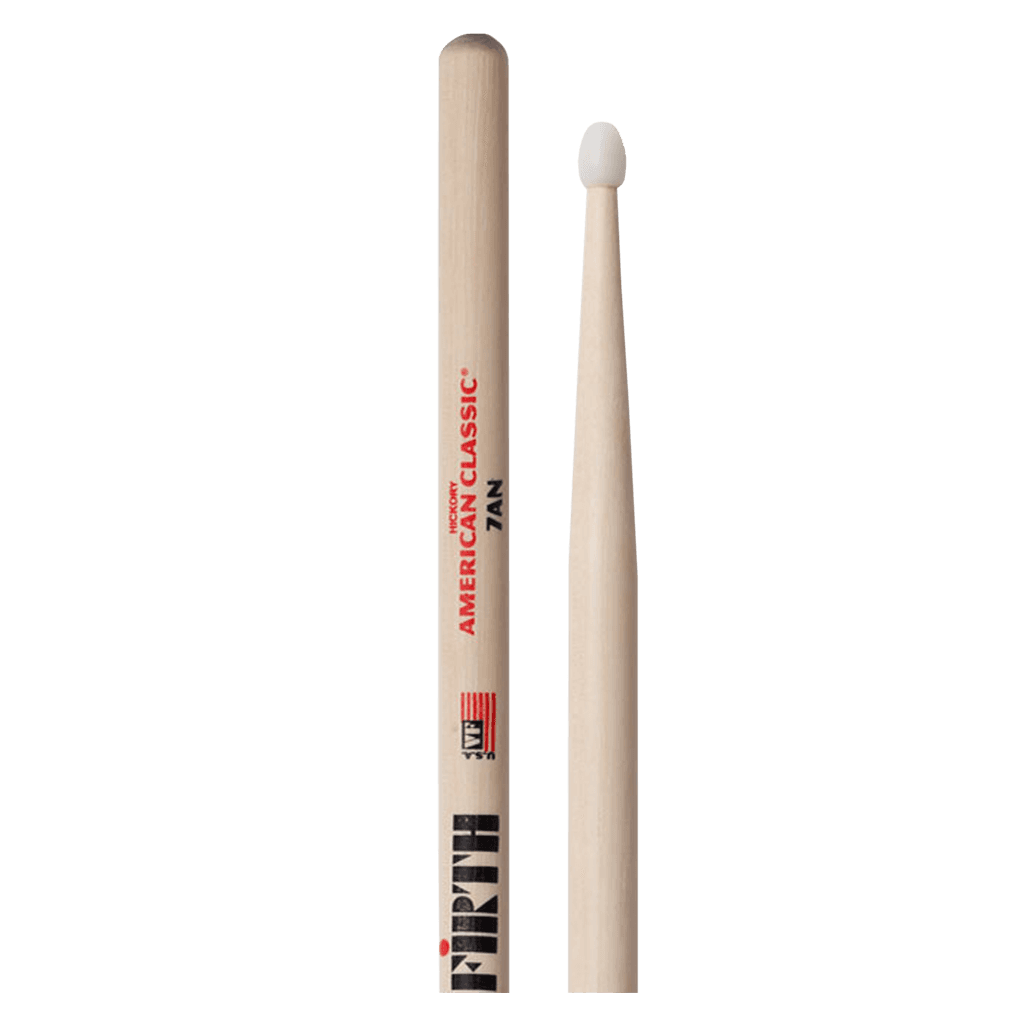 BAQUETA 7AN PUNTA DE NYLON, COLOR NATURAL, 393.7X13.7MM