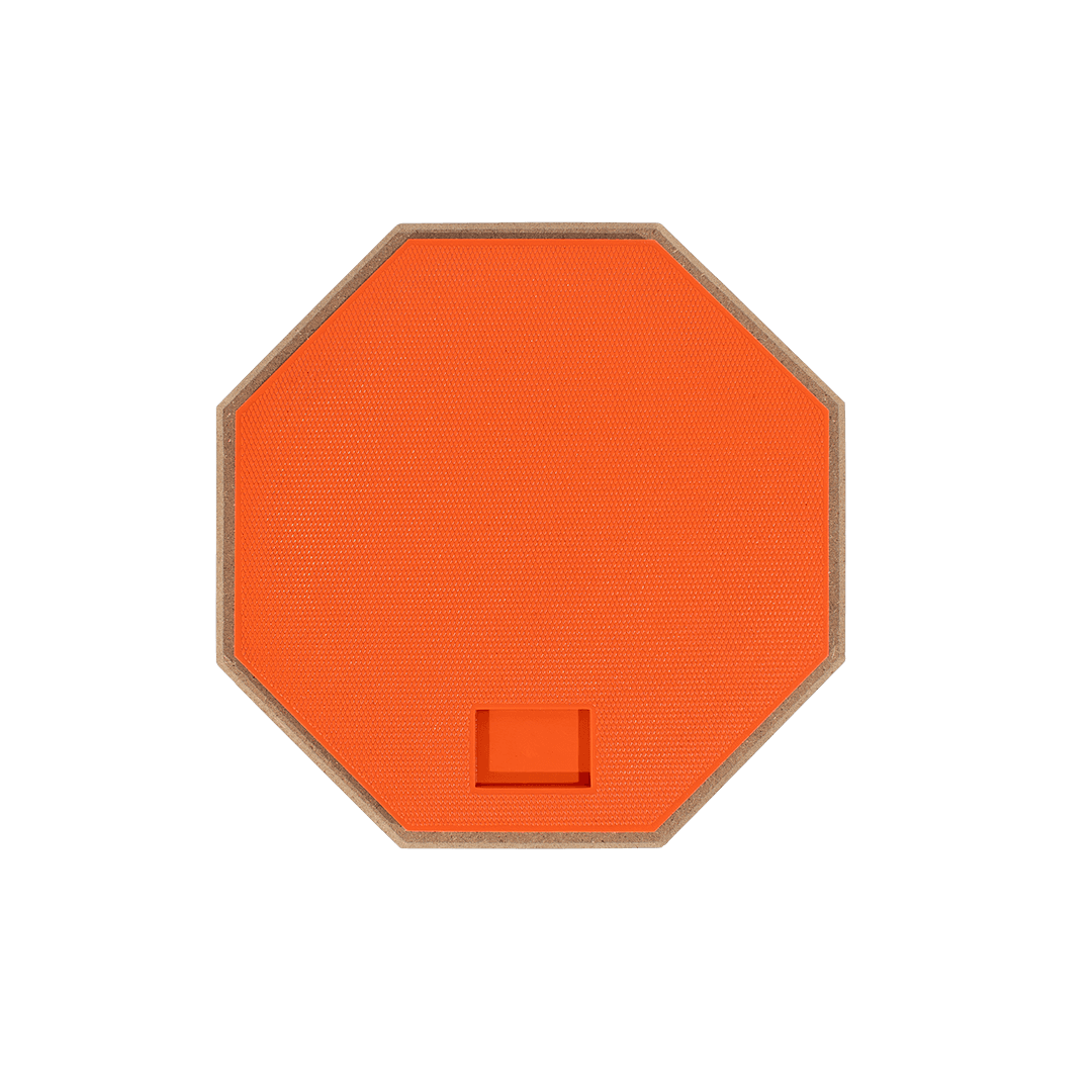 SET DE PRACTICA PARA PERCUSION, PAD 8" COLOR ROJO, CAUCHO Y MADERA, INCLUYE BOLSO PARA PAD Y SOPORTE TRIPODE DE METAL COLOR NEGRO - Miniatura 2