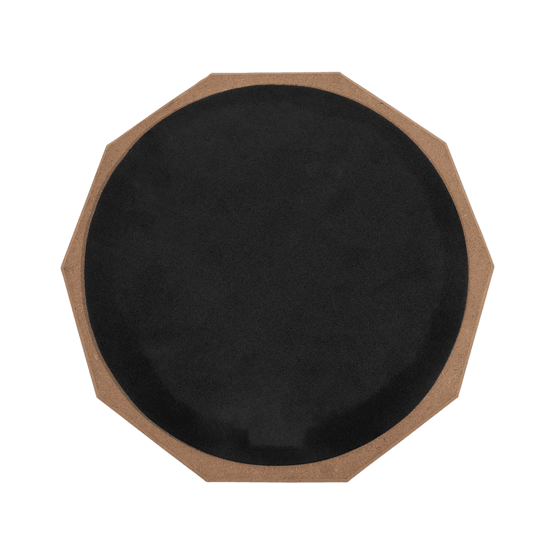 SET DE PRACTICA PARA PERCUSION, PAD 12" COLOR ROJO, CAUCHO Y MADERA, INCLUYE BOLSO PARA PALILLOS, BOLSO PARA PAD, SOPORTE TRIPODE DE METAL CROMADO - Miniatura 3