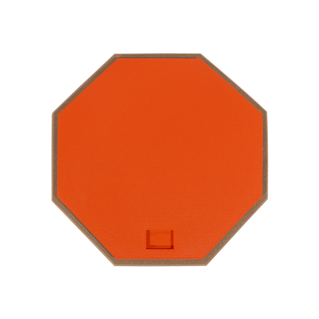 SET DE PRACTICA PARA PERCUSION, PAD 12" COLOR ROJO, CAUCHO Y MADERA, INCLUYE BOLSO PARA PAD Y SOPORTE TRIPODE DE METAL COLOR NEGRO - Miniatura 2