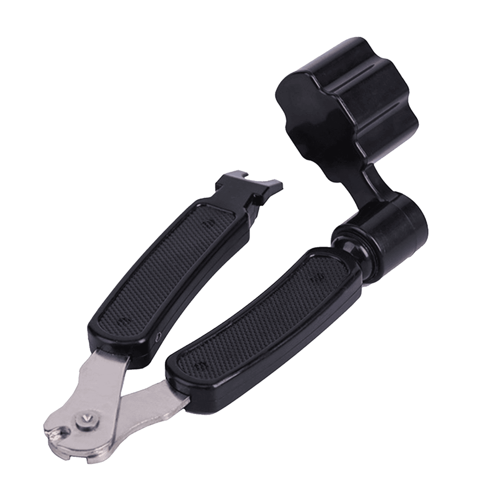 ENRROLLADOR Y CORTADOR DE CUERDAS, PLASTICO DE COLOR NEGRO