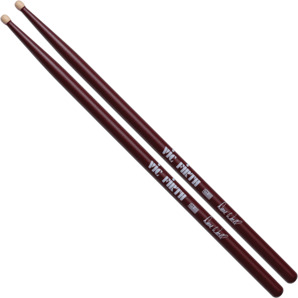 BAQUETA PUNTA DE MADERA, SERIE AUTOGRAFIADA DAVE WECKL - Miniatura 2