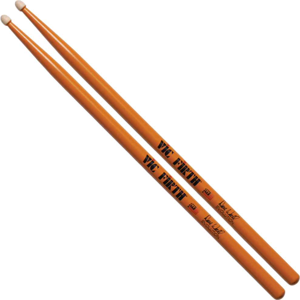 PALILLOS PUNTA DE MADERA FORMA GOTA DE LAGRIMA, SERIE AUTOGRAFIADA DAVE WECKL EVOLUTION - Miniatura 2