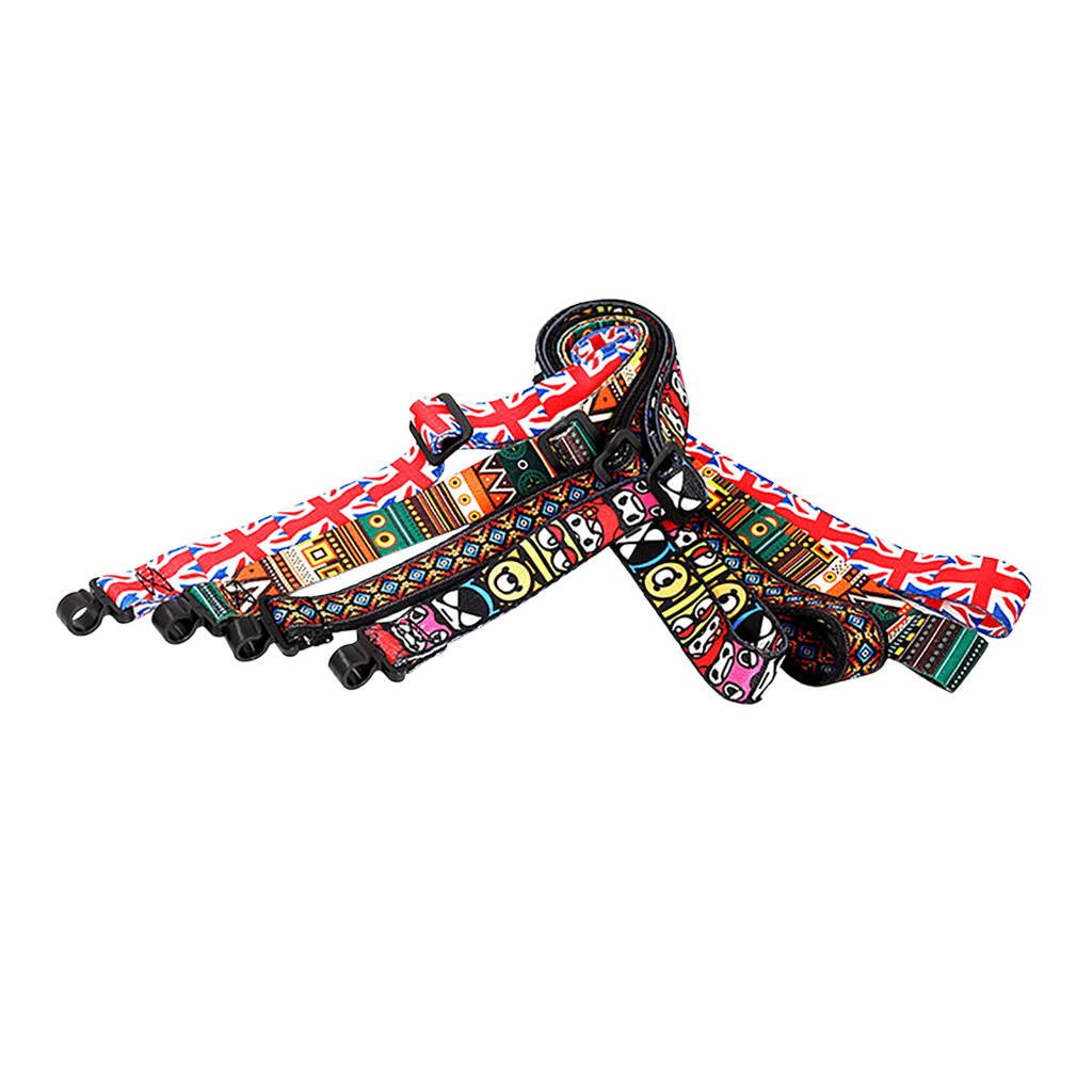 CORREA PARA UKELELE, LONGITUD MAXIMA 55.88CM, POLIPROPILENO EN VARIOS DISEÑOS