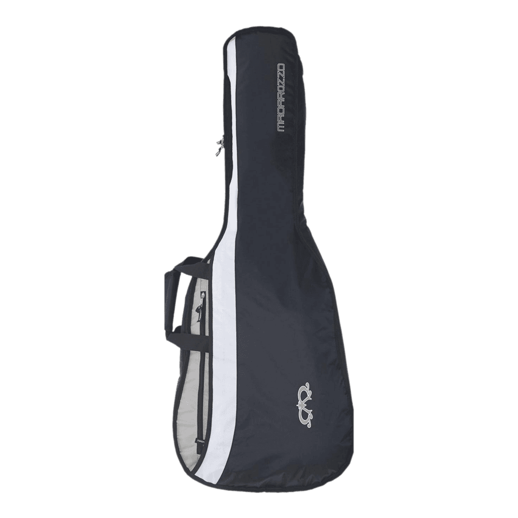 BOLSO PARA BAJO ELECTRICO 34", COLOR NEGRO Y GRIS, MATERIAL POLIESTER, CON RELLENO DE 3 MM