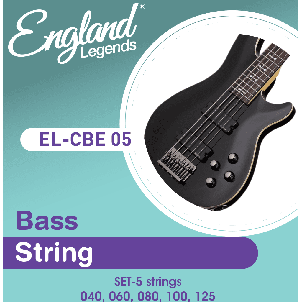 SET DE CUERDAS PARA BAJO ELECTRICO DE 5 CUERDAS, ACERO NIQUELADO CALIBRE 0.45-0.55-0.80-1.00-1.30 MM