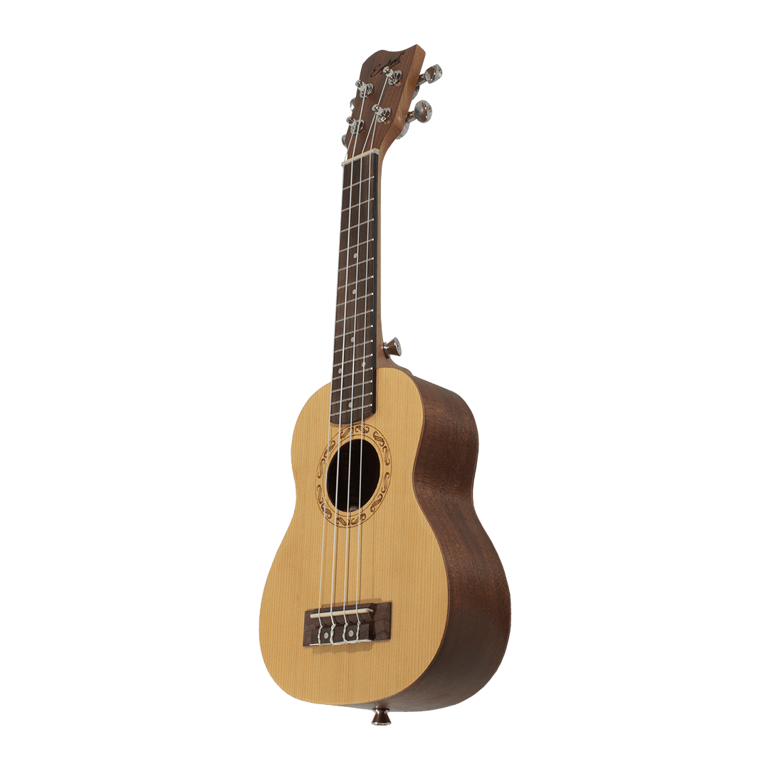 UKELELE SOPRANO 13", COLOR NATURAL, MADERA DE SAPELE, INCLUYE BOLSO Y JUEGO DE CUERDAS AQUILAS DE RESPUESTO - Miniatura 4