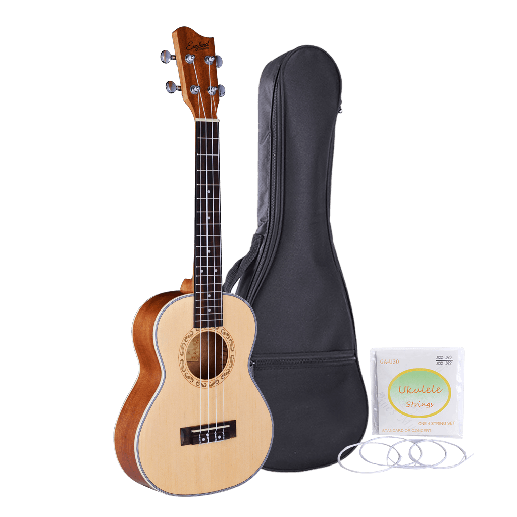 UKELELE TENOR 17", COLOR NATURAL, MADERA DE SAPELE, INCLUYE BOLSO Y JUEGO DE CUERDAS AQUILAS DE RESPUESTO