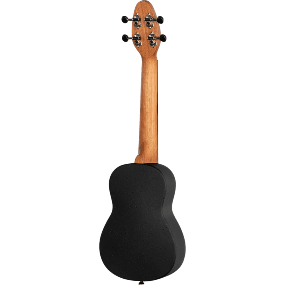 SET DE UKELELE SOPRANO 13", KEIKI, TAPA SUPERIOR AGATHIS, CUERPO ABS, DIAPASÓN Y PUNTE ABS, MÁSTIL OKOUME, COLOR CALEIDOSCOPIO ROJO, ACABADO SATINADO, INCLUYE AFINADOR,CORREA,VITELA Y BOLSA DE TELA - Miniatura 7