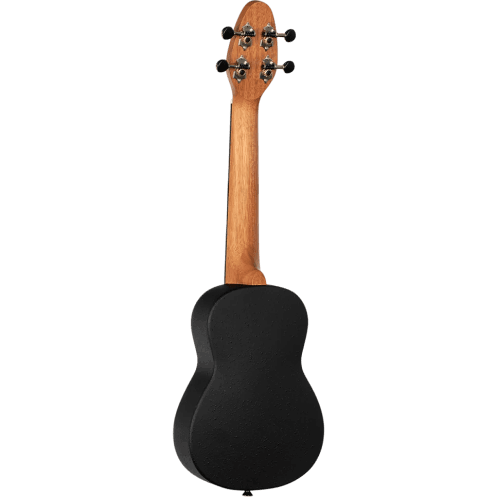 SET DE UKELELE SOPRANO 13", KEIKI, TAPA SUPERIOR AGATHIS, CUERPO ABS, DIAPASÓN Y PUNTE ABS, MÁSTIL OKOUME, COLOR CALEIDOSCOPIO ROJO, ACABADO SATINADO, INCLUYE AFINADOR,CORREA,VITELA Y BOLSA DE TELA - Miniatura 8