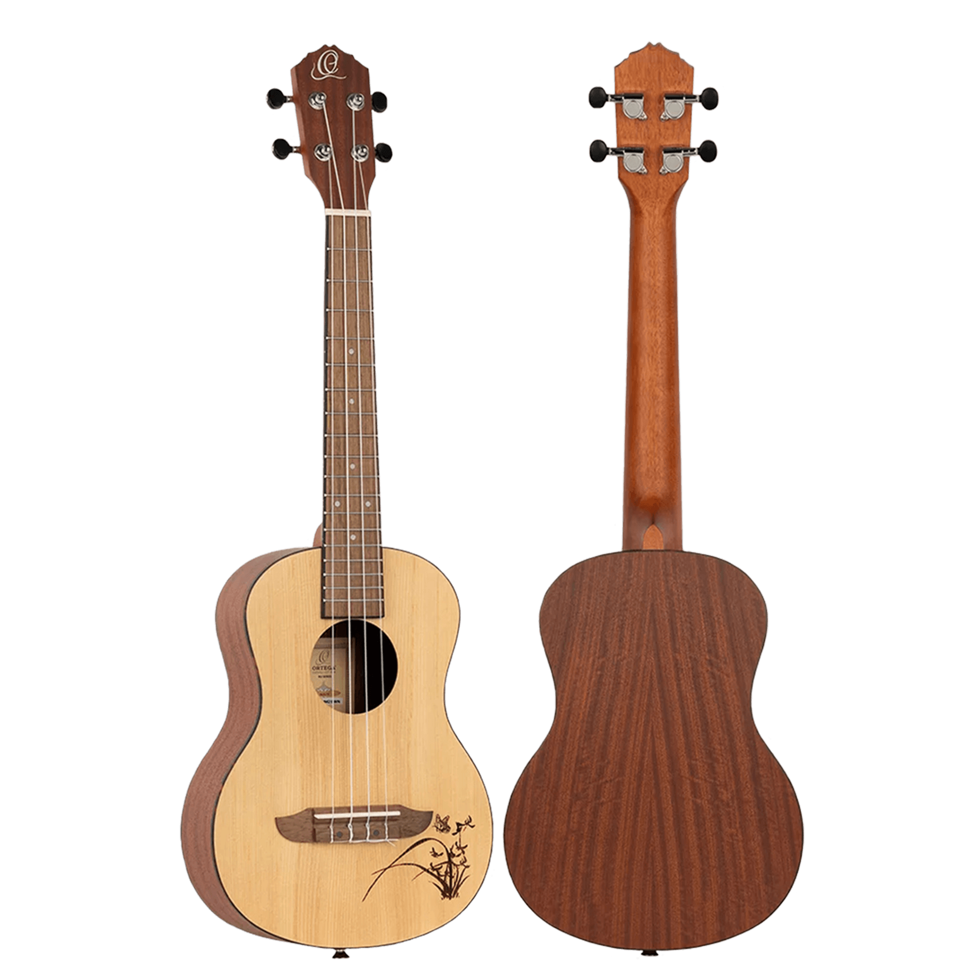 UKELELE TENOR  17", ACABADO SATINADO COLOR NATURAL, TAPA DE ABETO, FONDOS Y AROS DE SAPELI, DIAPASON Y PUENTE NOGAL - Miniatura 4