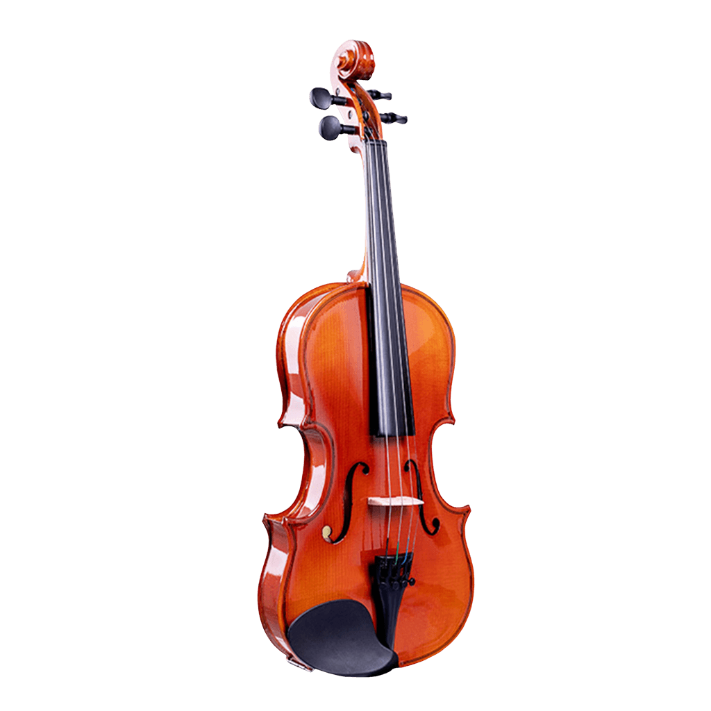 VIOLIN 4/4,TAPA DELANTERA Y TRASERA DE TILO, ACABADO ALTO BRILLO, INCLUYE ESTUCHE, ARCO Y PERRUBIA