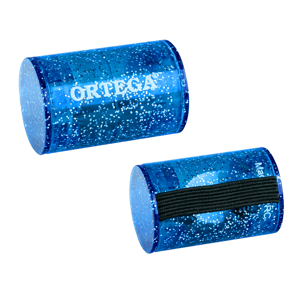 SHAKER PARA DEDOS, DE NYLON, COLOR AZUL ESCARCHADO