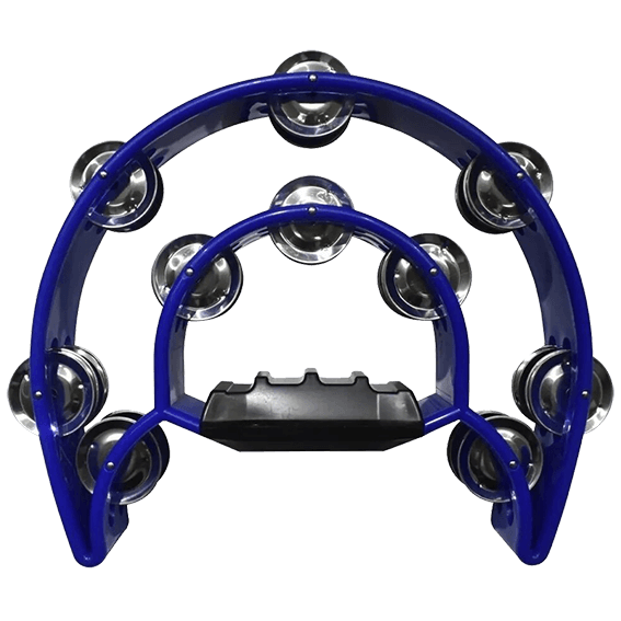 PANDERETA DOBLE LUNA, COLOR AZUL