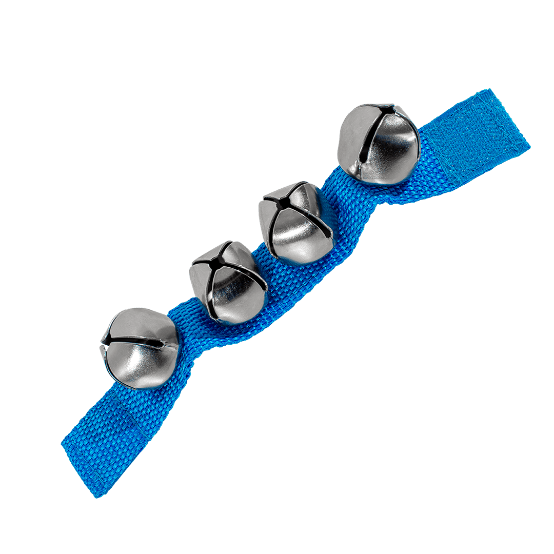 CASCABEL PULSERA DE POLIPROPILENO AJUSTABLE CON VELCRO, INCLUYE 4 CASCABELES DE METAL - Miniatura 4