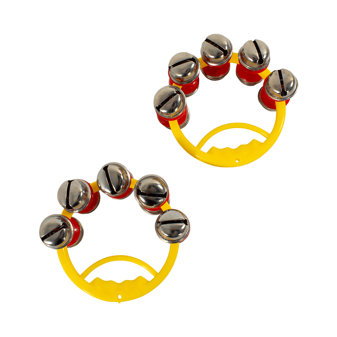 CASCABEL AGARRADERA DE PLASTICO, INCLUYE 10 CASCABELES METALICOS, COLOR DISPONIBLE AMARILLO Y ROJO - Miniatura 3