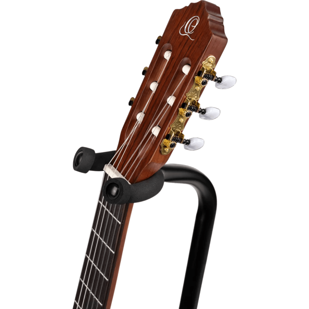 SOPORTE UNIVERSAL PARA GUITARRA, COLOR NEGRO Y NARANJA, YUGO AJUSTABLE DE ALTURA - Miniatura 4