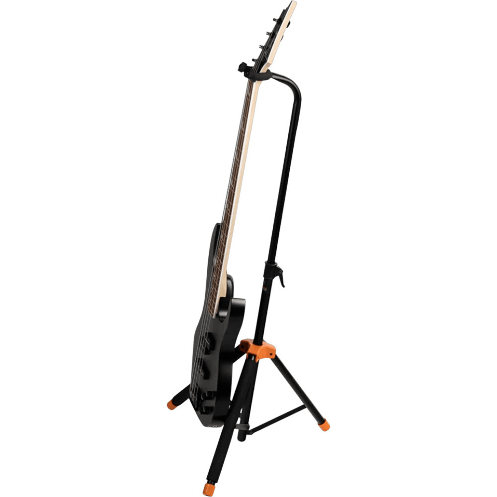 SOPORTE UNIVERSAL PARA GUITARRA, COLOR NEGRO Y NARANJA, YUGO AJUSTABLE DE ALTURA - Miniatura 7