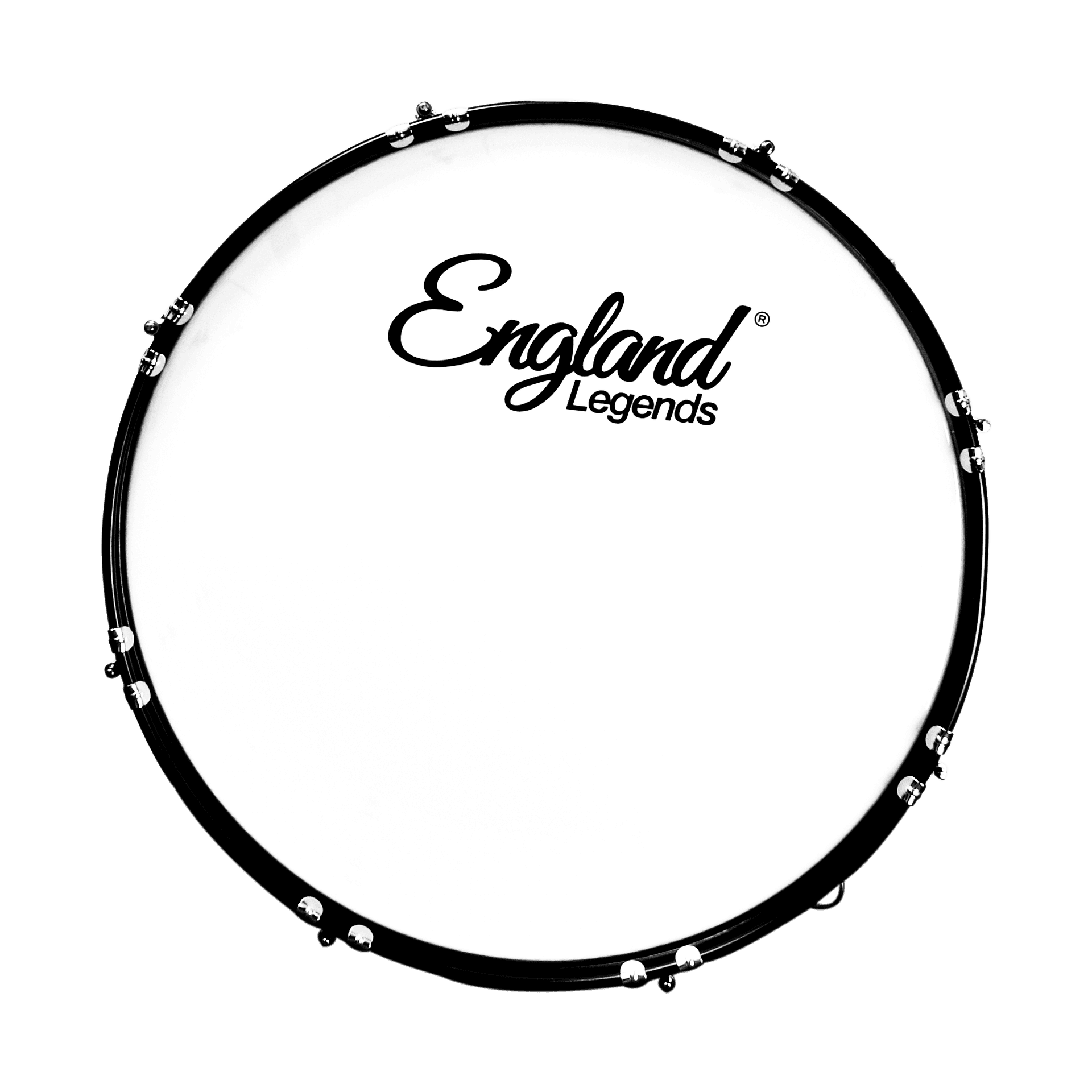 BOMBO PARA MARCHA DE 26", COLOR BLANCO, INCLUYE MAZO Y CORREA - Miniatura 2