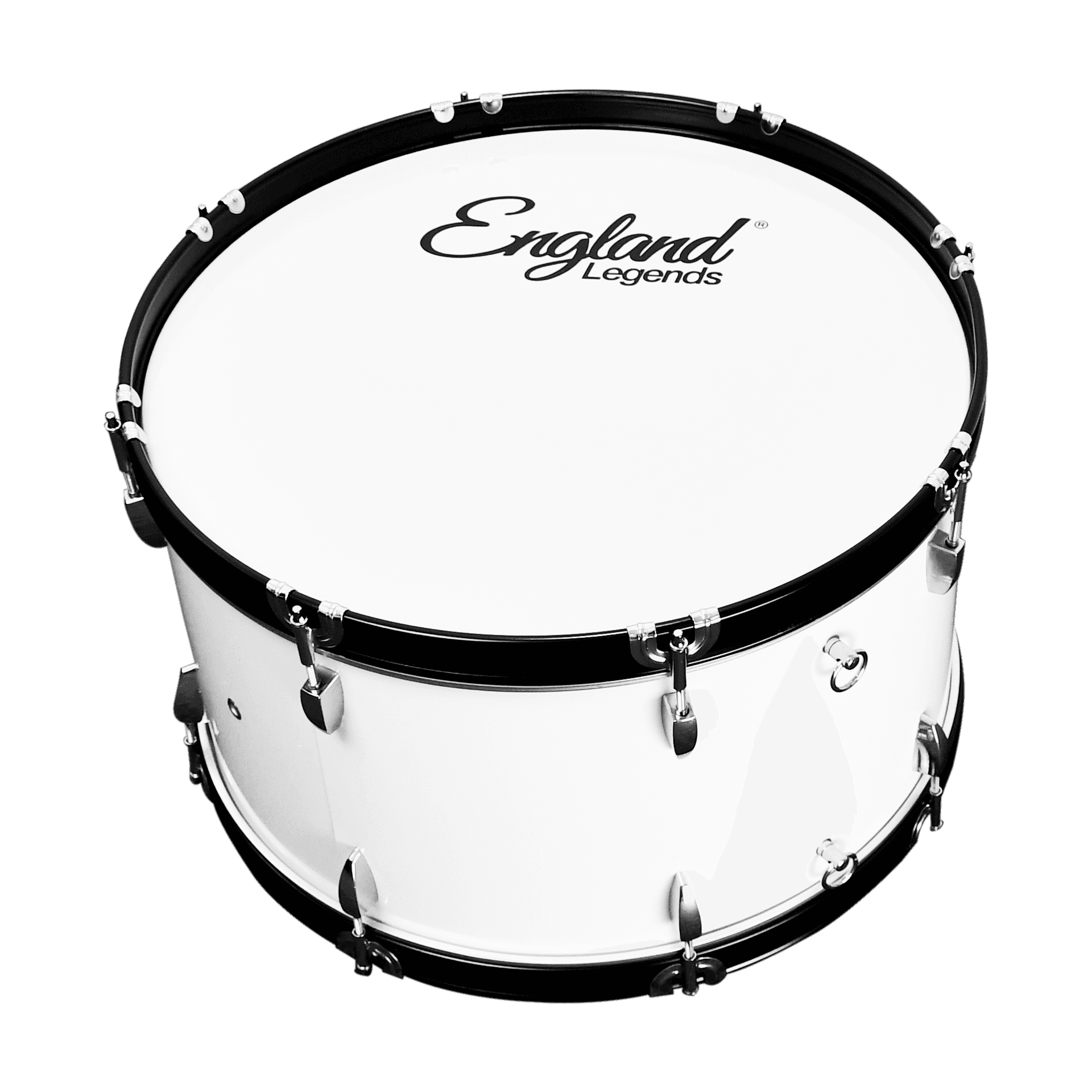 BOMBO PARA MARCHA DE 28", COLOR BLANCO, INCLUYE MAZO Y CORREA - Miniatura 7