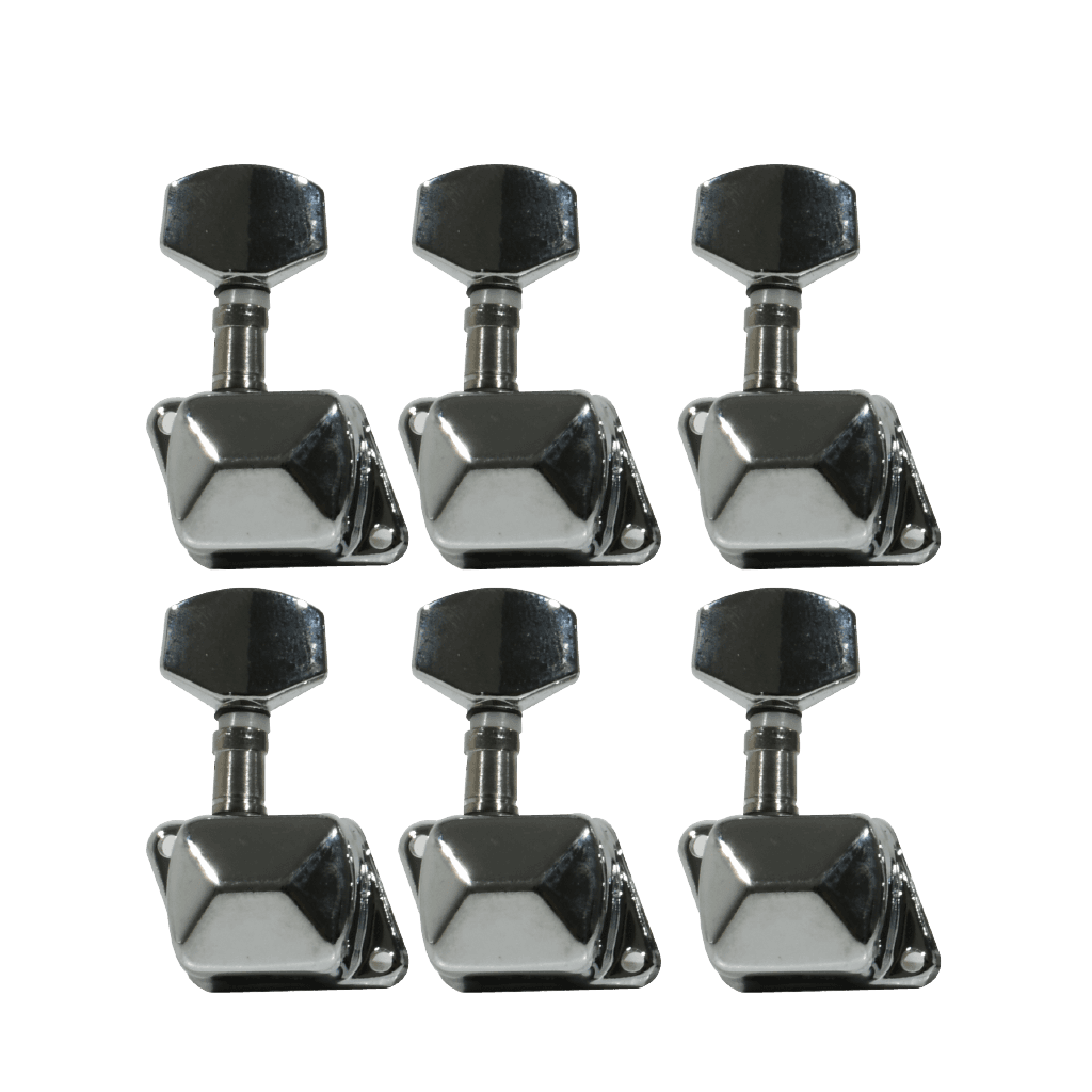 SET DE CLAVIJAS PARA GUITARRA ELECTRICA, NIQUELADAS, PARA MODELO LES PAUL - Miniatura 2