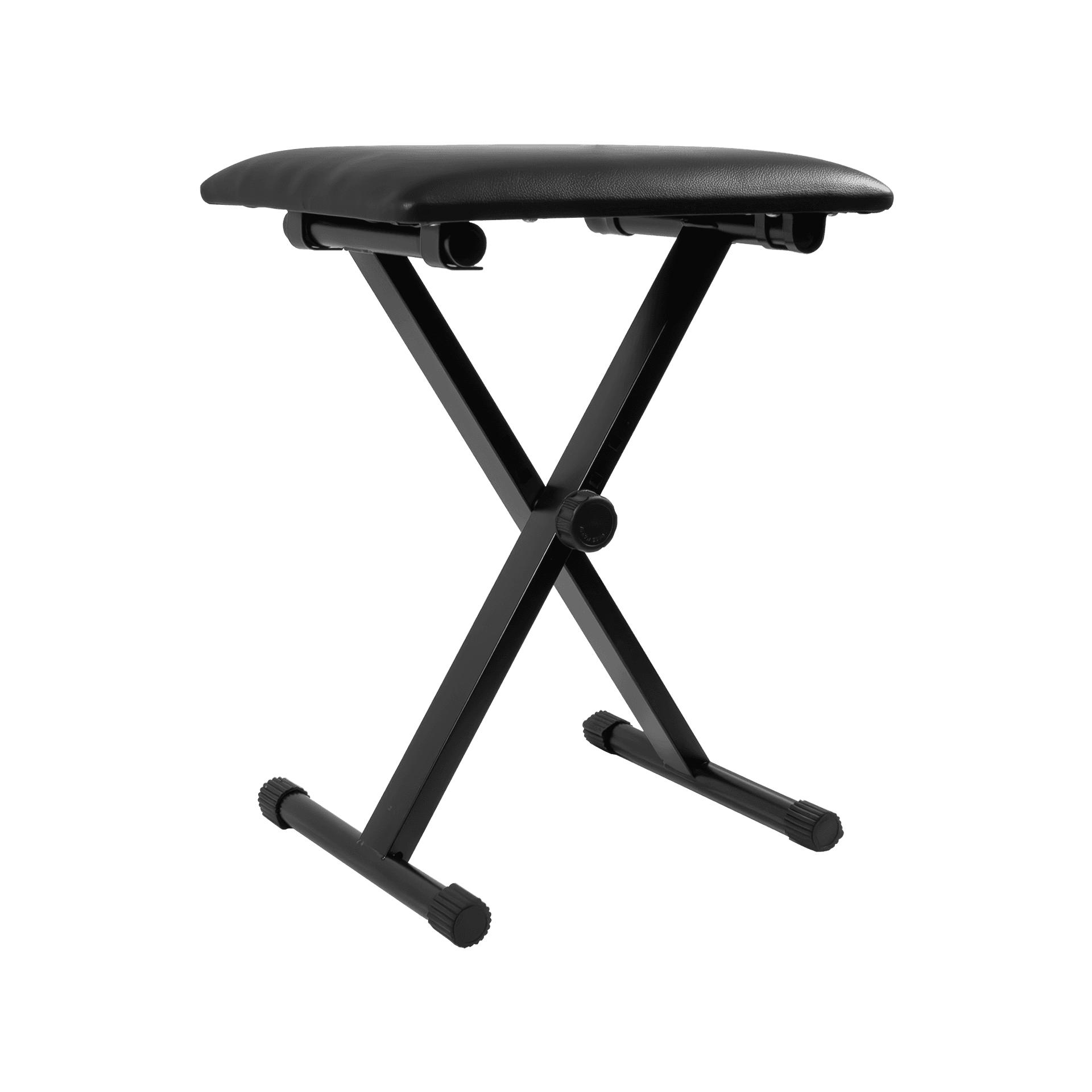 SILLA PARA TECLADO O PIANO, DE METAL CON ALMOHADA DE ESPUMA Y VINIL, COLOR NEGRO - Miniatura 2