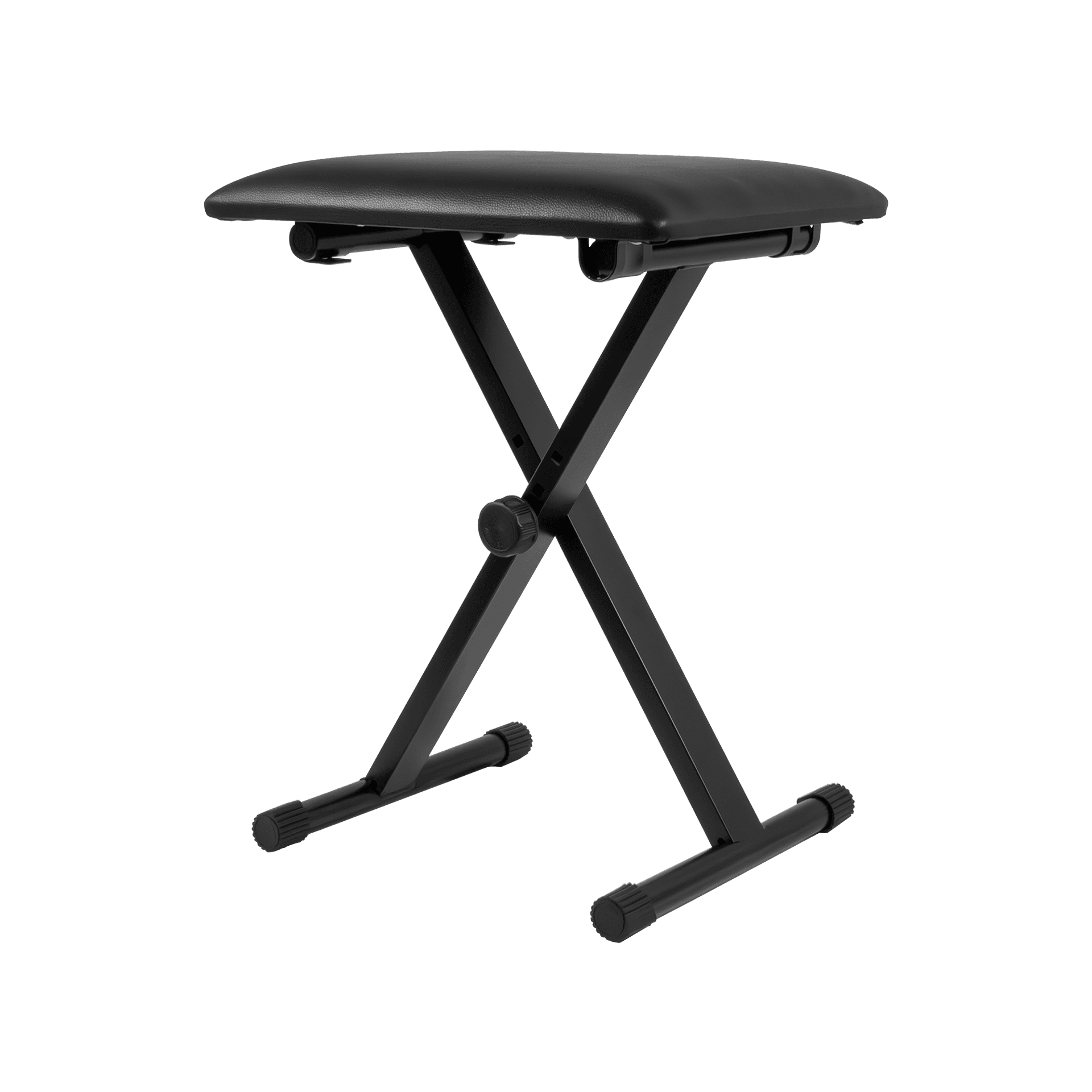 SILLA PARA TECLADO O PIANO, DE METAL CON ALMOHADA DE ESPUMA Y VINIL, COLOR NEGRO - Miniatura 4