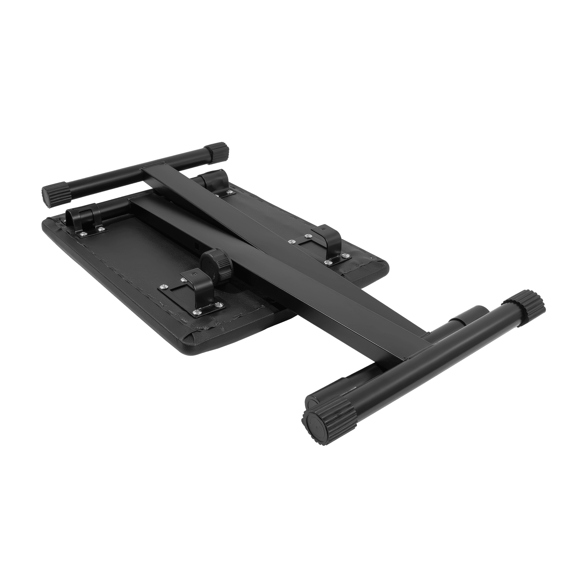 SILLA PARA TECLADO O PIANO, DE METAL CON ALMOHADA DE ESPUMA Y VINIL, COLOR NEGRO - Miniatura 7