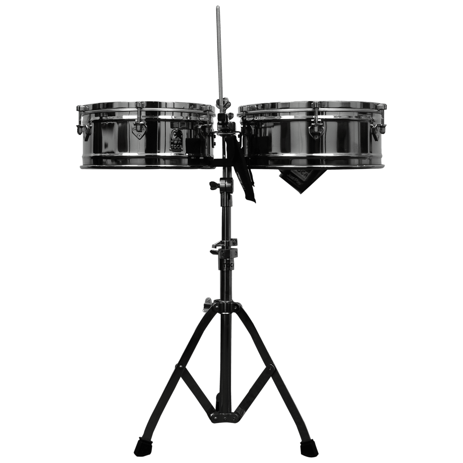 SET DE TIMBALES 14" - 15" DE ACERO LAMINADO, INCLUYE PEDESTAL - Miniatura 3