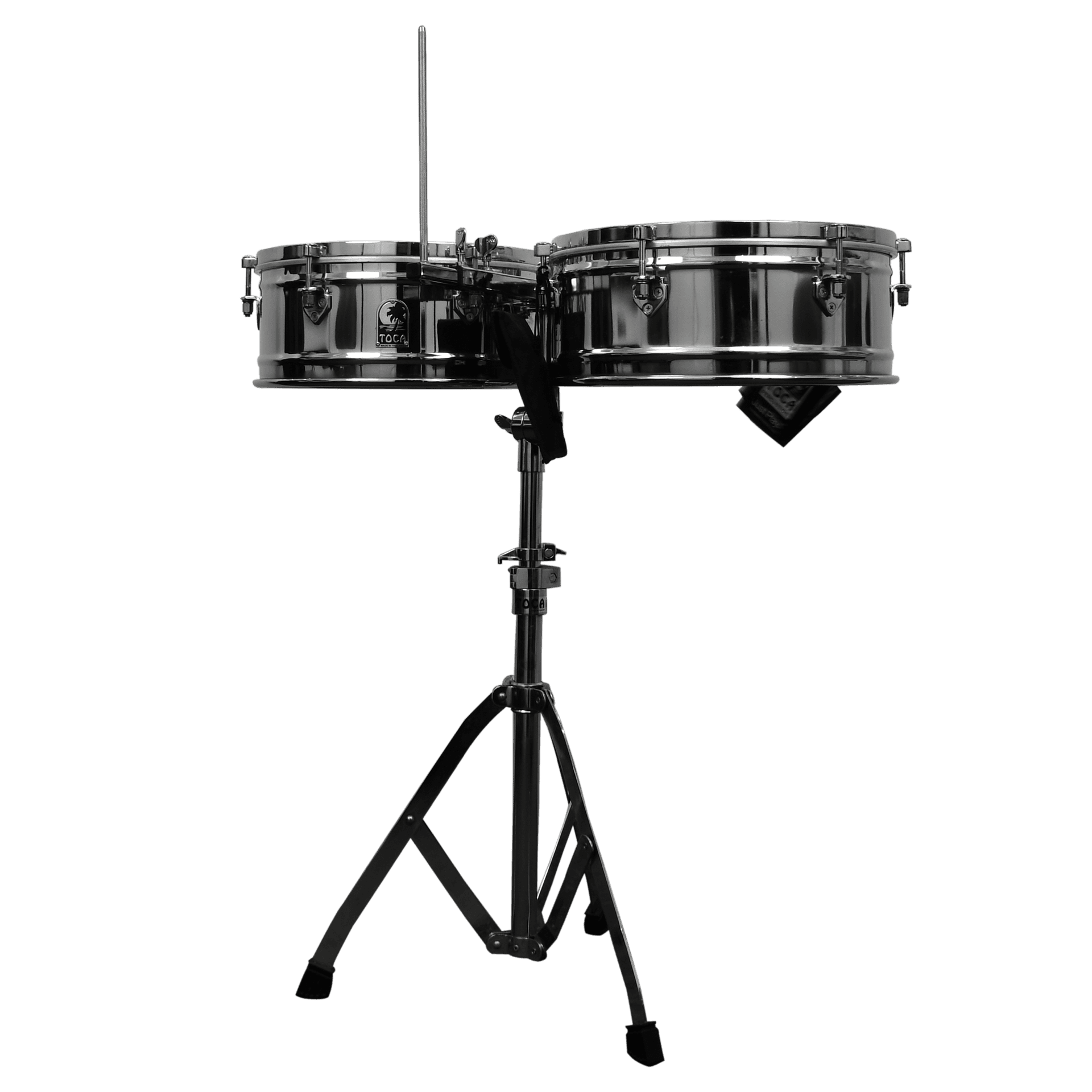 SET DE TIMBALES 14" - 15" DE ACERO LAMINADO, INCLUYE PEDESTAL - Miniatura 7