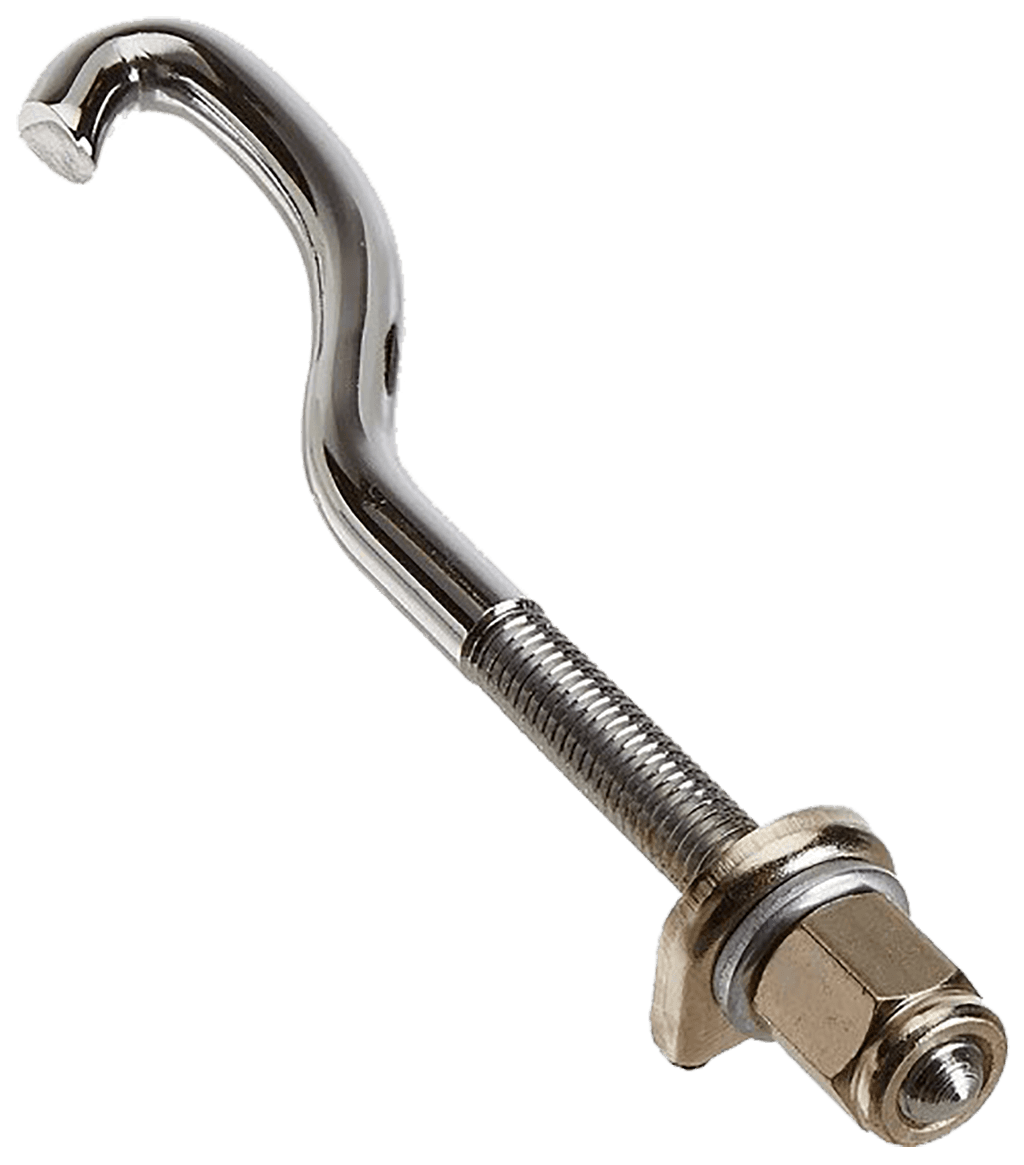 TORNILLO DE GANCHO PARA BONGO, SERIE ELITE PRO, ACERO CROMADO