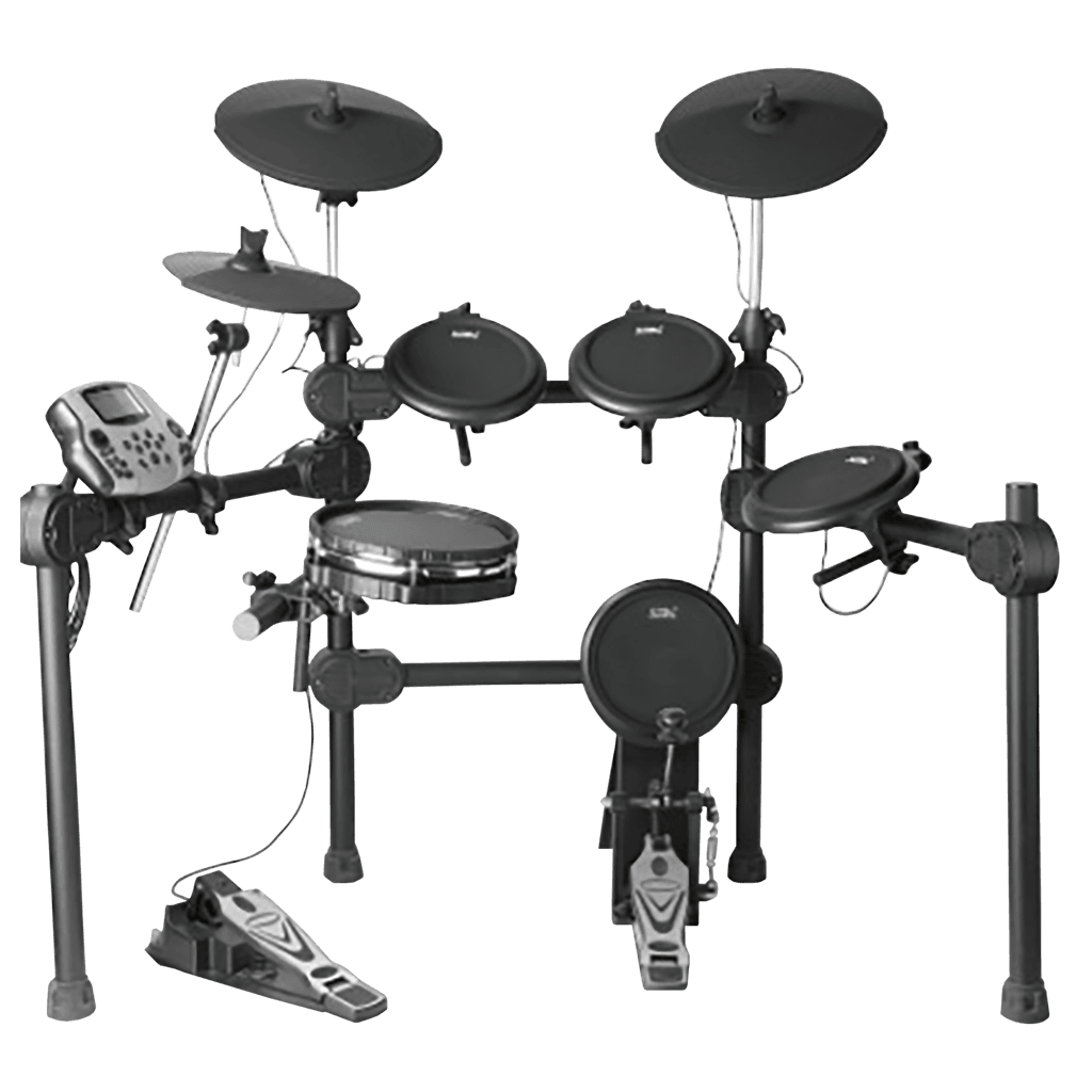 BATERIA ELECTRONICA, 8 PADS, SOPORTE DE METAL, 448 TIMBRES, 26 PRESETS, EQ 3 BANDAS, PUERTO MIDI IN-OUT