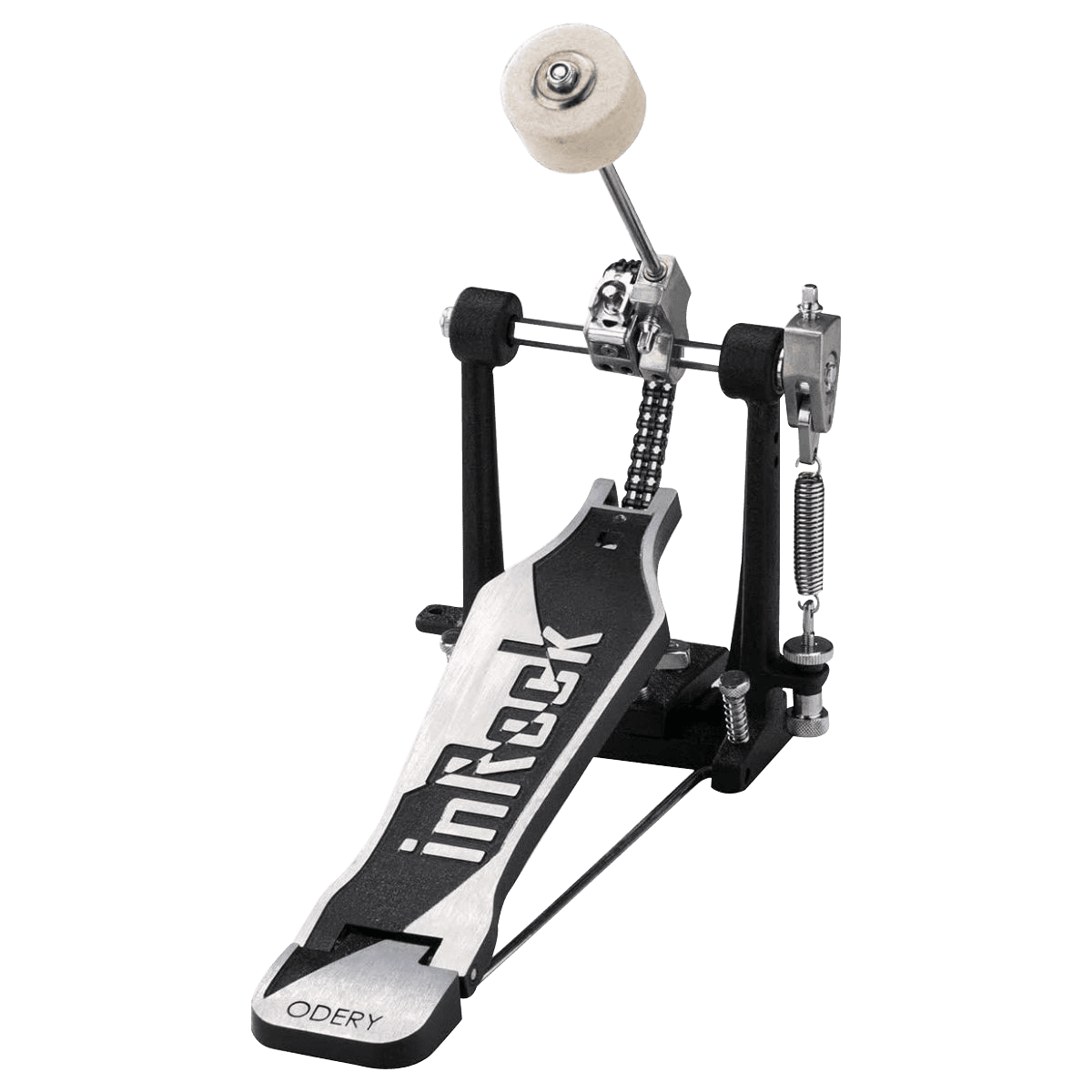 SET DE BATERIA ACUSTICA, SERIE IN ROCK, MADERA DE TILO, COLOR BLACK TIGER, PEDAL CON DOBLE CADENA, INCLUYE 3 PEDESTALES - Miniatura 3