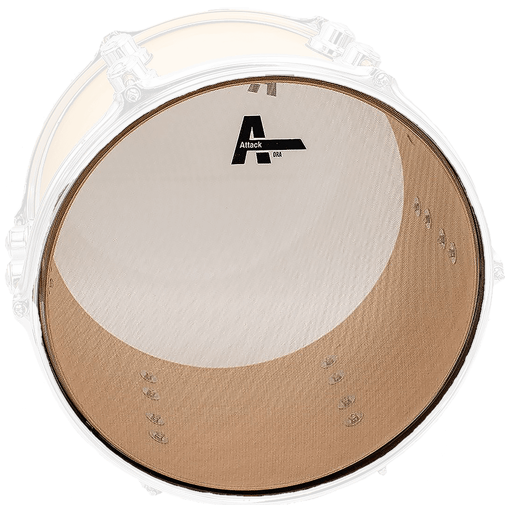 PARCHE 22" PARA BOMBO, DE PRACTICA SIN SONIDO, MALLA DE NYLON TRANSPARENTE