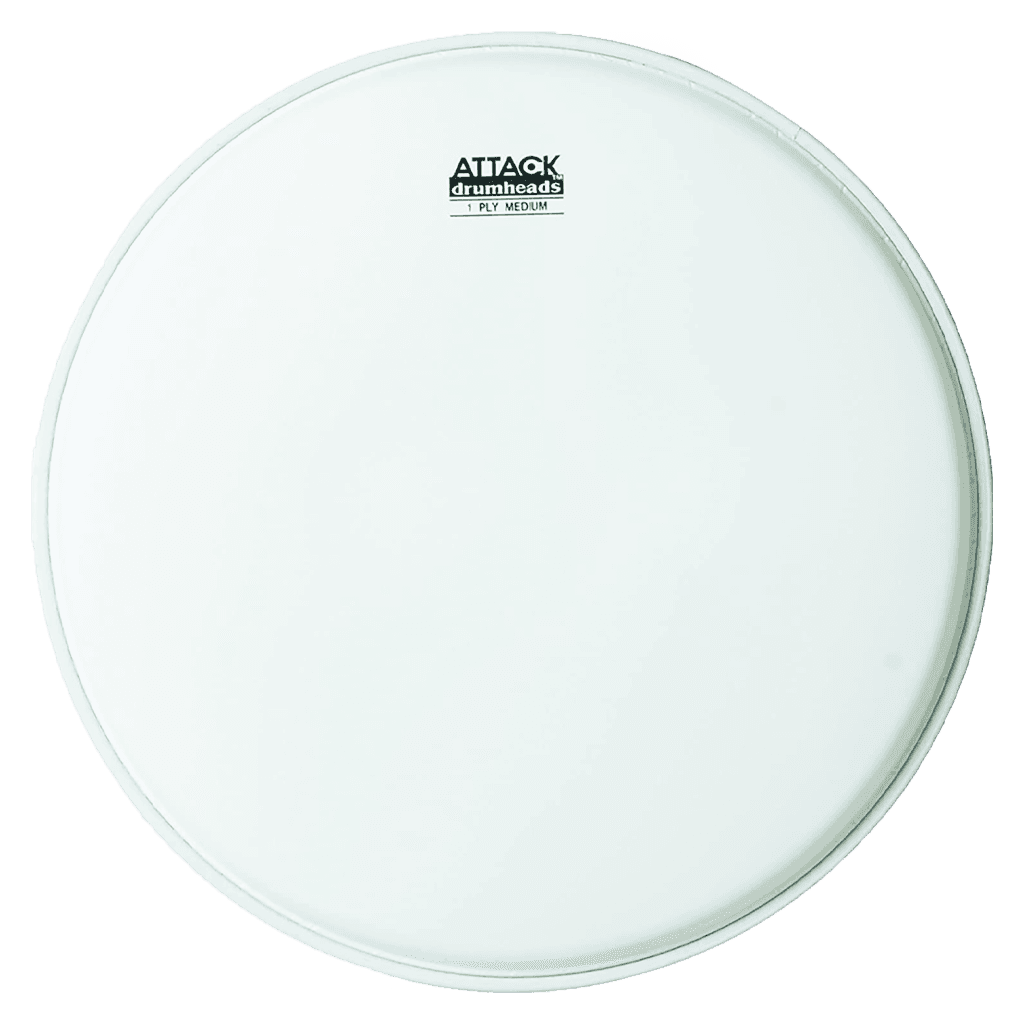 PARCHE 14" PARA REDOBLANTE DE BATERIA O BANDA DE GUERRA, RUGOSO, UNA CAPA DE 10 MIL., BLANCO