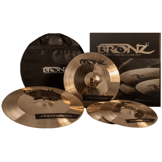 SET DE PLATILLOS SERIE PROJECTION HI-HAT 14", CRASH 16", RIDE 20", FORMULA B10 - Miniatura 2